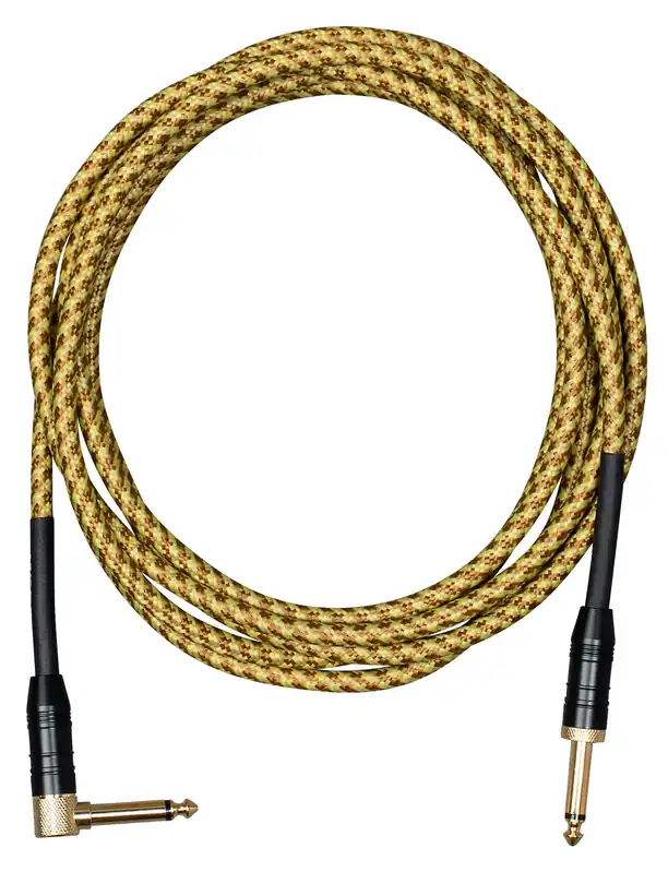CASCHA CCP-G2ATW6 Professional Line Instrumentenkabel Kl-Wkl Tweed Natural, 6m Letzte Chance