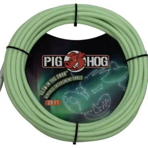 PIG HOG PCH20GLO Glow in the Dark Instrumentenkabel Kl-Kl 6m/20ft Garantierte Lieferung