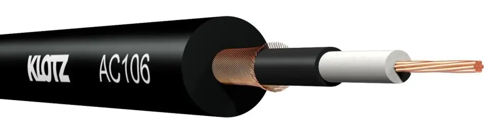 Billig KLOTZ AC106 SW Prime Audio Instrumentenkabel Meterware, schwarz
