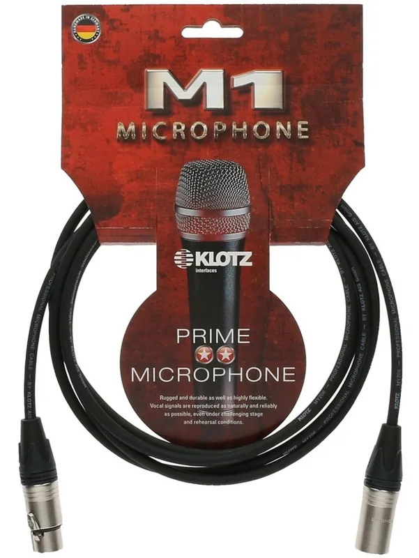 KLOTZ M1FM1N-0500 Mikrofonkabel XLRm-XLRf, 5m Garantierte Lieferung