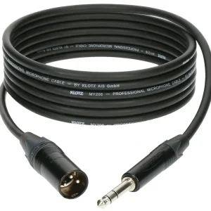 KLOTZ M1MS1B-0500 Linekabel XLRm - 6,3mm StKlm, 5m Markenprodukt
