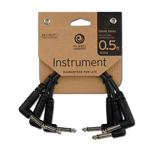 PLANET WAVES PW-CGTP-305 Classic Patchkabel WKl-WKl, 15cm Finale Aktion