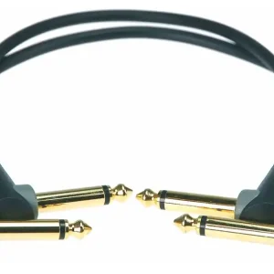 KLOTZ AU-AJJ0030 Patchkabel 6,3mm, WKlm-WKlm, 2x0,3m Gratis Versand