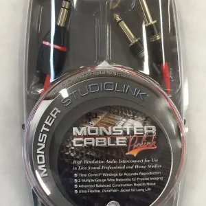 MONSTER SL-SRM-2 StudioLink Y-Kabel 6,35mm Kls-2x 6,35mm Klm 2m (MO600332) Letzte Chance