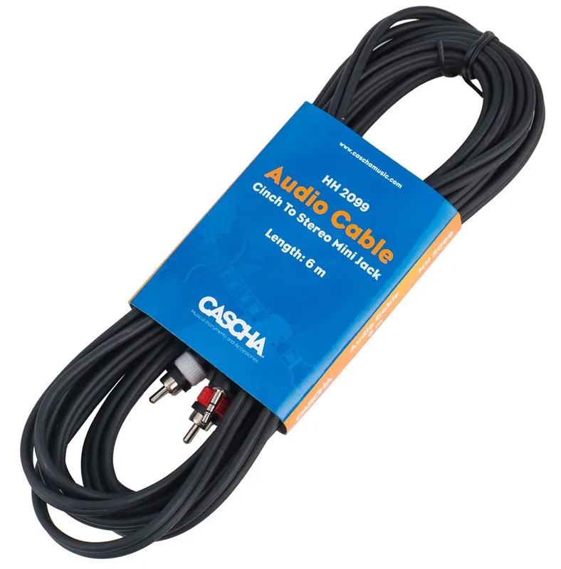 Bestpreis CASCHA HH 2099 Standard Line Linekabel Stereo 2x Cinch - 3,5mm Klm 6m