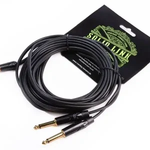 MONKEY BANANA Solid Link Kabel 200cm 2xKlm-StKlm Y-Kabel, 3,5mm StKlm-2x 6,3mm Klm, 2m Kostenfreie Lieferung