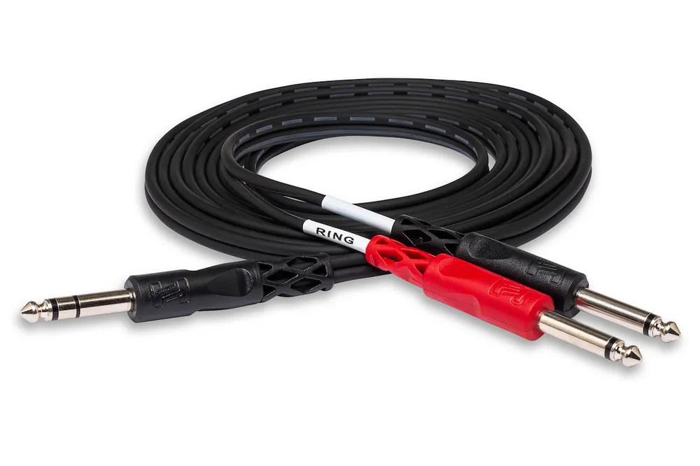 HOSA STP-203 Y-Kabel 2x 6,3 Mono KLm - 6,3 St KLm 3m Top-Preis