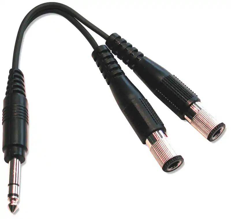 Knallerangebot HOSA YPP-118 Y-Kabel 6,3mm StKlm - 2x 6,3mm StKlf, 0,1m