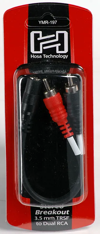 Top-Angebot HOSA YMR-197 Y-Kabel 3,5mm St. Klf - 2x Chinch-m