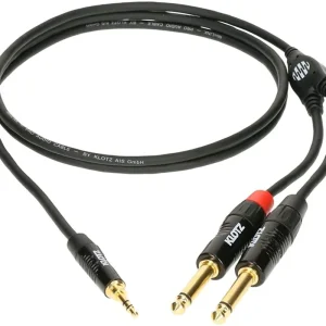 Echt KLOTZ KY5-600 MiniLink PRO Y-Kabel 3,5mm StmKl-2x 6,35mm Kl 6m