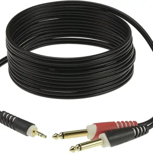 KLOTZ AY5-0300 Y-Kabel, 1x 3,5mm StKlm-2x 6,3mm Klm, 3m Bestseller
