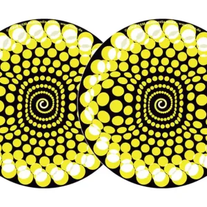 2x Zomo Slipmats - Balls - gelb Neuheit