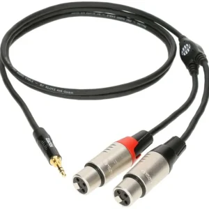 Expressversand Klotz KY8-180 - 2x XLR (f) - Miniklinke - 1.8m