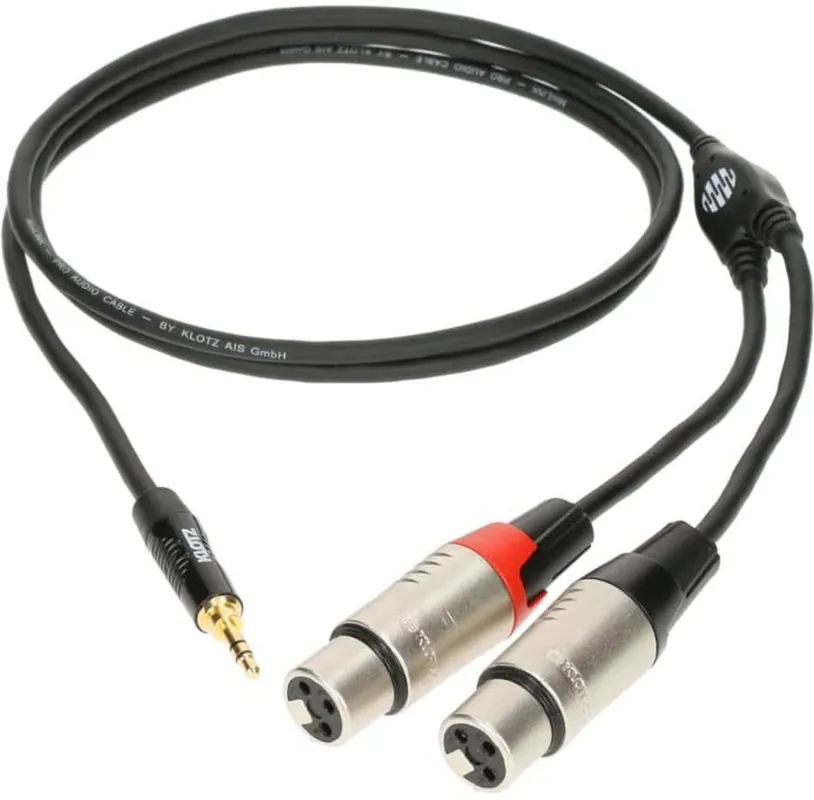 Expressversand Klotz KY8-180 - 2x XLR (f) - Miniklinke - 1.8m