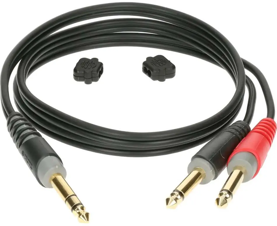 Expressversand Klotz AY1-0300 - 1x 6.3 Klinke - 2x 6.3 Klinke - 3m
