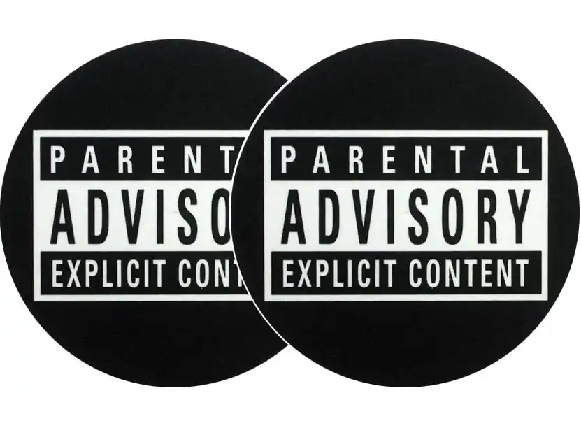 Sale 2x Slipmats - Parental Advisory