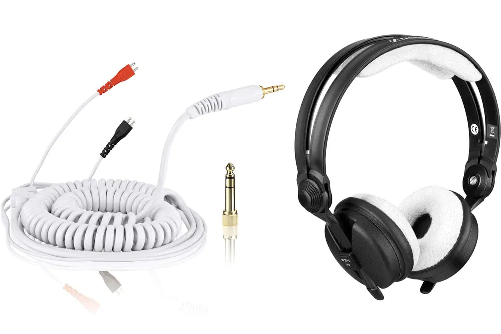 Bundle: HD 25 Kabel DeLuxe 3,5 m + Polsterset Teddy - white Preisknaller