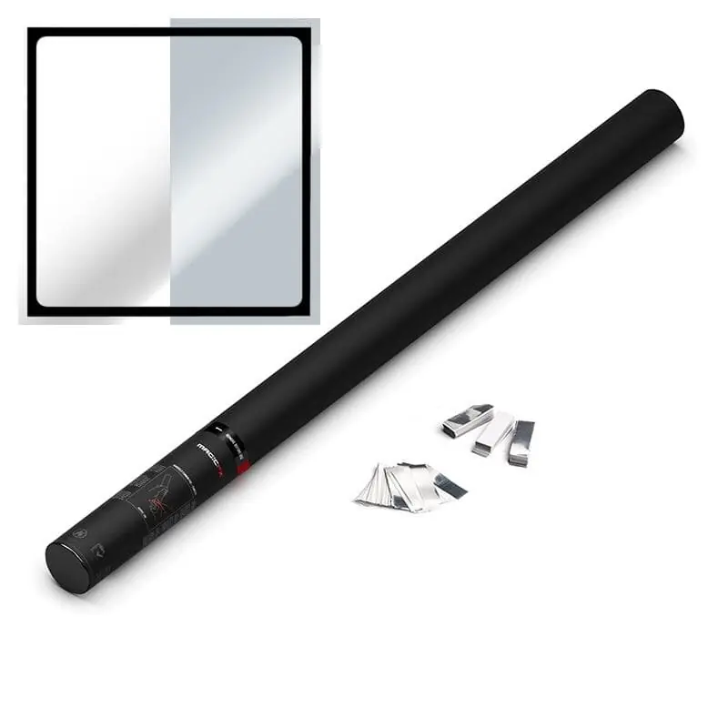 Highlight MAGIC FX Konfettikanone Handheld PRO, 80cm, Weiß+Silber