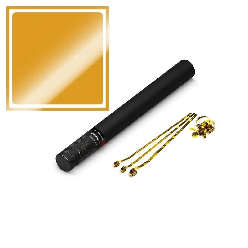 Markenware MAGIC FX Streamerkanone Handheld, 50cm, Gold Metallic