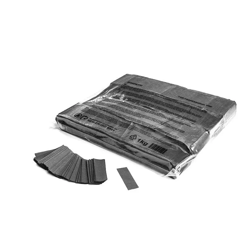 Kostenloser Rückversand MAGIC FX Slowfall Konfetti Rechteckig 55x17mm - Grau
