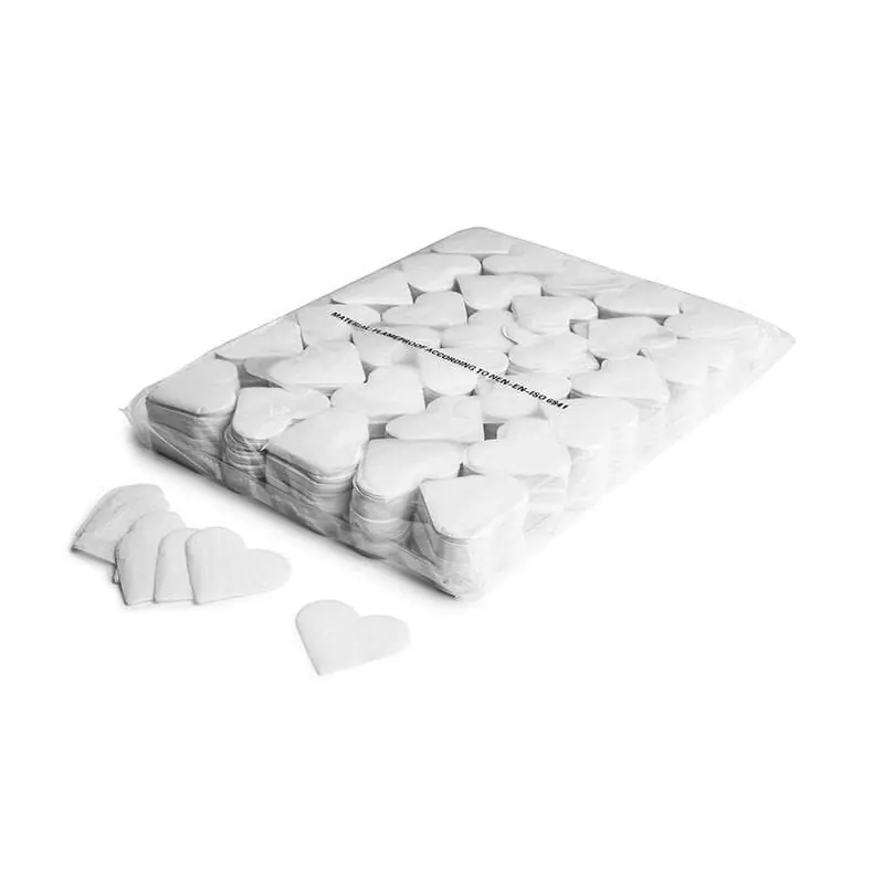 Sichere Zahlung MAGIC FX Slowfall Konfetti Herzen Ø 55mm - Weiß