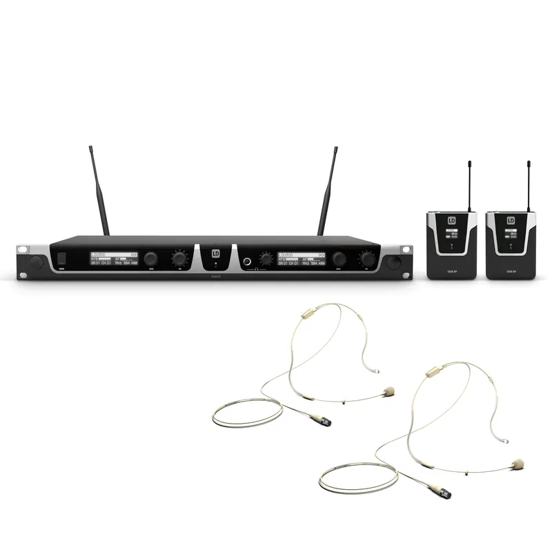 Abverkauf LD Systems U506 BPL 2 - Funkmikrofon System mit 2 x Bodypack und 2 x Lavalier Mikrofon