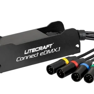 Sofort Bestellen LITECRAFT Connect eDMX.1,4x XLR 5 pol male,etherCON RJ 45 female,housing black