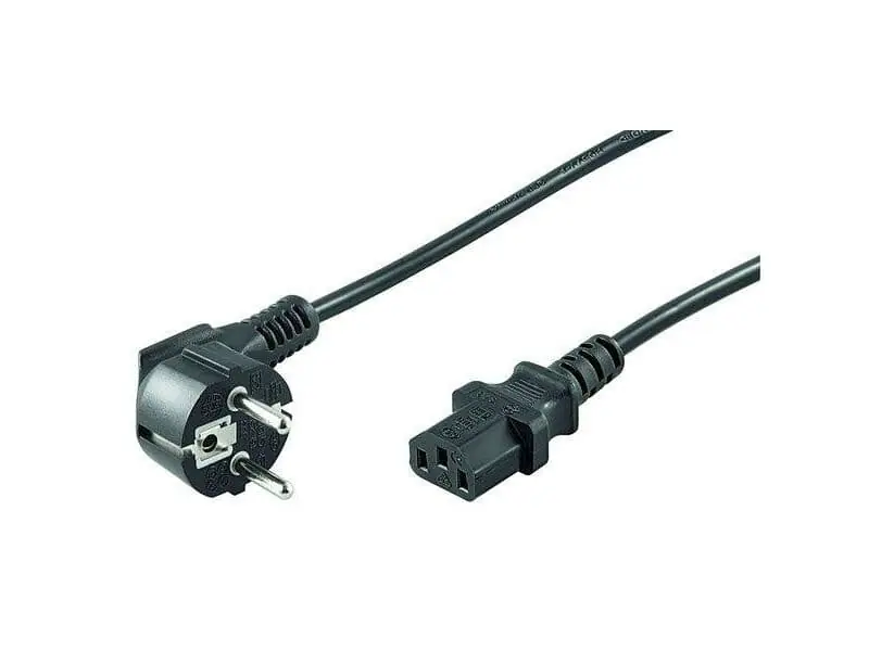 Kostenfreie Lieferung Netzkabel lose Ware, abgewinkelter Schutzkontakt >IEC 320 C13