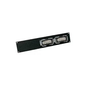 Rackblende 2HE/19" m.2x 16 pol Harting bestückt Günstig