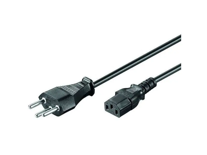 Netzkabel lose Ware, Schweiz-Stecker > IEC-Buchse 200cm Zertifiziert