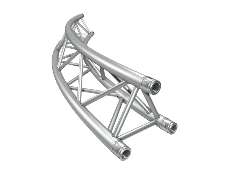 Global Truss F33 Kreisstück für Kreis 6,0m Ø / 1 Stück 45 °, 3-Punkt Traverse inkl. Verbinder Preisreduziert