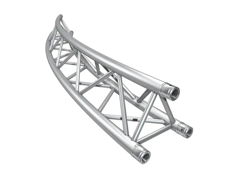 Neue Ware Global Truss F33 Kreisstück für Kreis 10,0m Ø / 1 Stück 30 °, 3-Punkt Traverse inkl. Verbinder