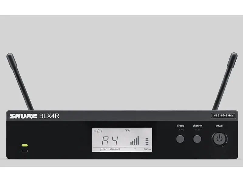 Shure BLX4RE S8 19" Empfänger für PG, SM und Beta Funkstrecken 823 bis 832 Mhz Duplexlücke Expressversand
