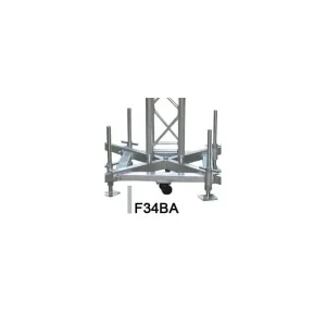 Global Truss Base New Style für F-34/F-44 mit Rollen/Füße Alu Basement, ground support, tower Top-Seller
