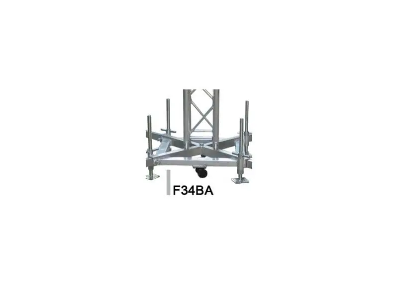 Global Truss Base New Style für F-34/F-44 mit Rollen/Füße Alu Basement, ground support, tower Top-Seller