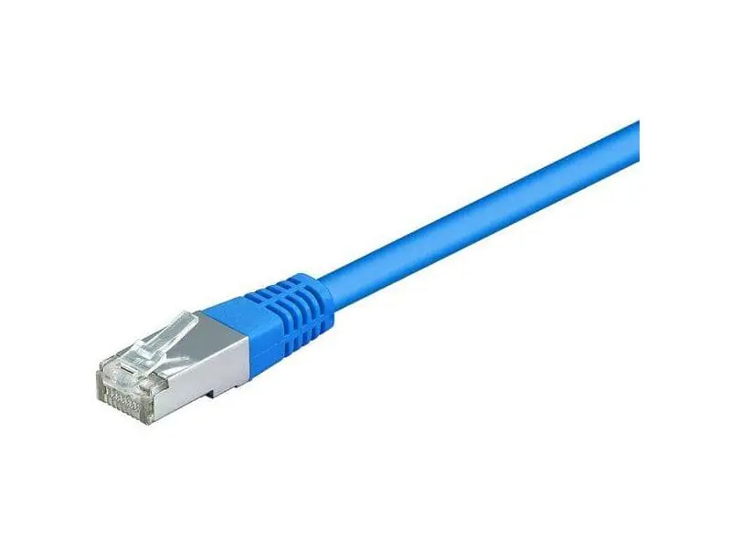 CAT 5e Netzwerkkabel Lose Ware, 2xRJ45 St. folien+geflechtgeschirmt 1m Sonderaktion