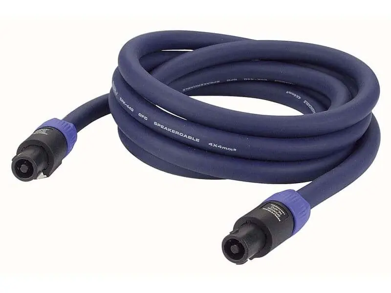 Billig Speakon Lautsprecherkabel, 4x4qmm, 15m, Neutrik Stecker