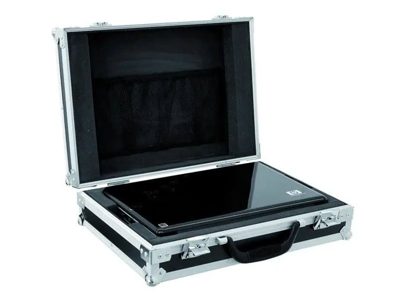 Schneller Versand Laptop-Case LC-15 maximal 370x255x30mm, Flightcase für 38,1-cm-Notebooks (15")
