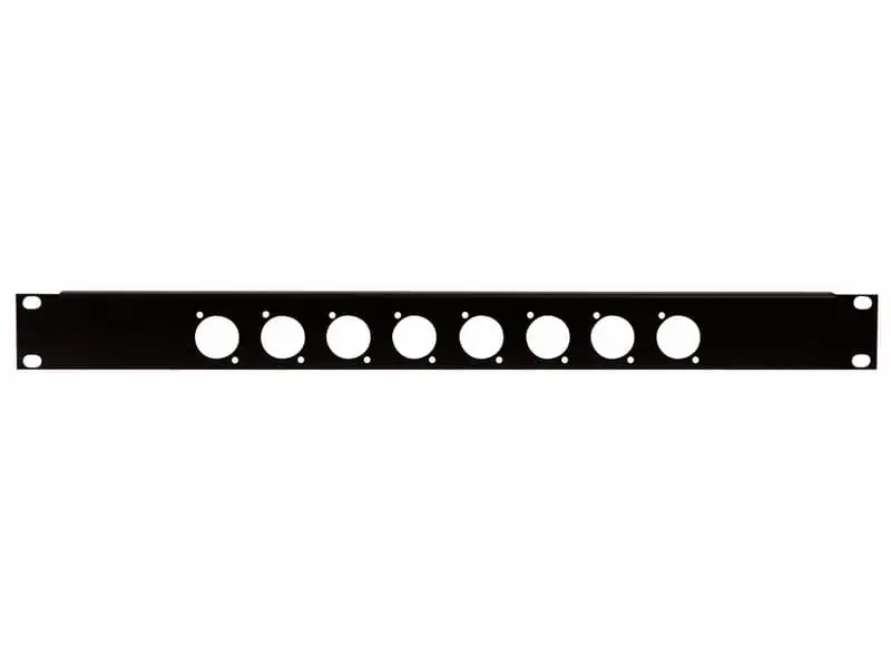 DAP 19" Panel 1HE für 8 XLR Connectors (D-Size) Expressversand