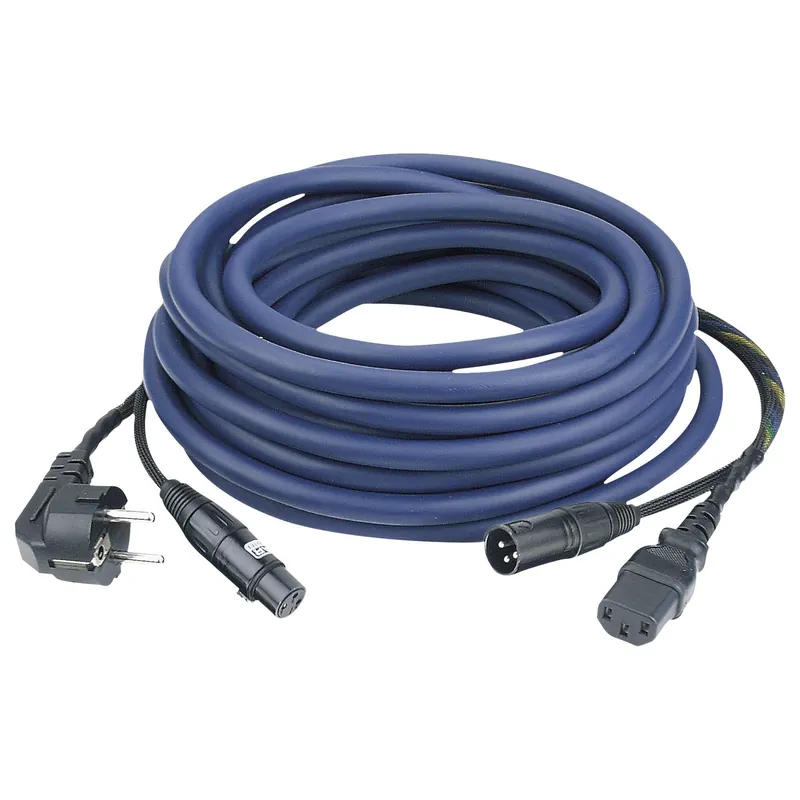 Direkt Vom Hersteller DAP FP-08 AUDIO Power/Signal Kabel Schutzkontakt M zu IEC-F & XLR-F zu XLR-M, 10m