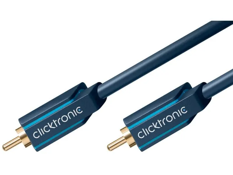 Preisknaller Clicktronic Casual Audiokabel (Cinch-Stecker/Cinch-Stecker), 50 Ohm, 1,0m