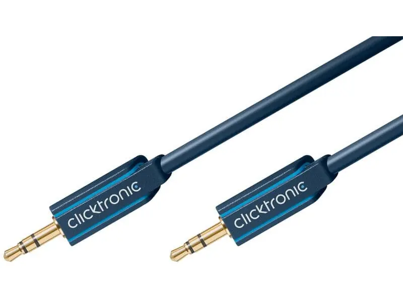 Markenware Clicktronic Casual MP3 Audiokabel(Klinken-Stecker/Klinken-Stecker) (3,5mm), 3,0m