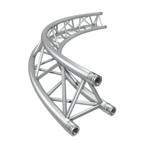 Ausverkauf Global Truss F33 Kreisstück für Kreis 4,0m Ø / 1 Stück 90 °, 3-Punkt Traverse inkl. Verbinder