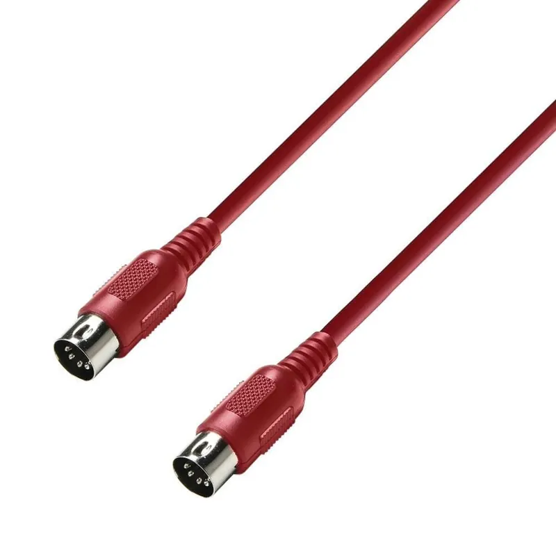 Zertifiziert ah Cables 3 STAR MIDI 0075 RED - MIDI Kabel - Adam Hall® MIDI 5-Pol - 0,75 m
