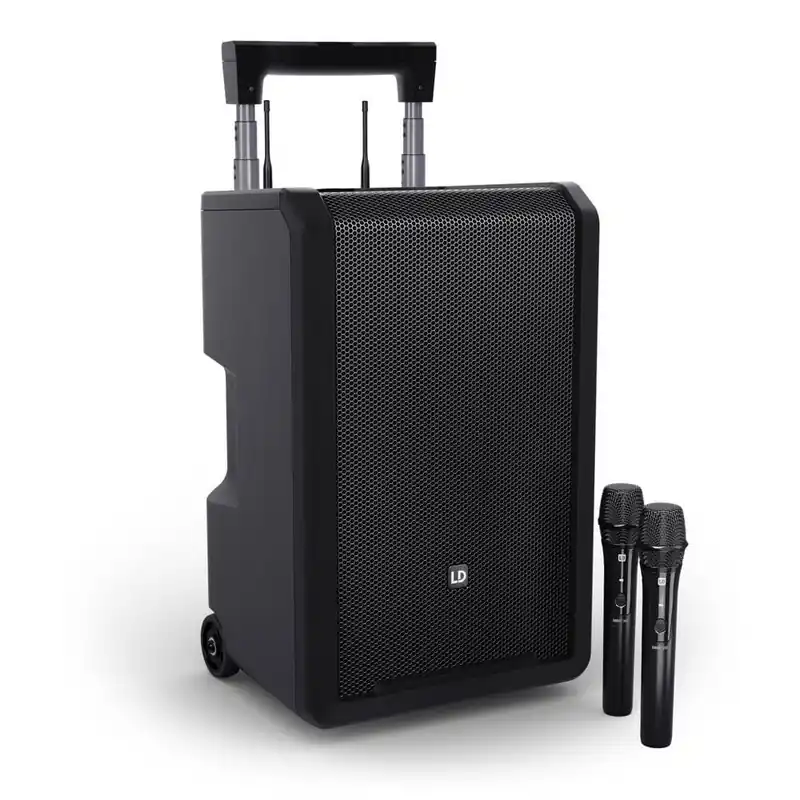 Begrenztes Angebot LD Systems ANNY® 10 HHD 2 B8 - 10" Mobiler Bluetooth® PA-Lautsprecher mit Akku, Mixer