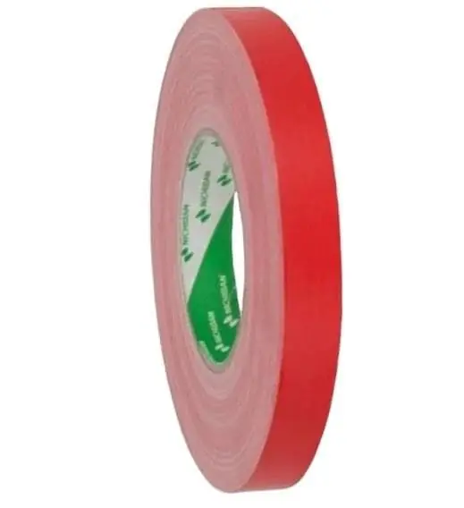 Nichiban Gaffa Tape 50 m, 19mm, Rot - Gewebe, Premium, PE-beschichtet Preisreduziert