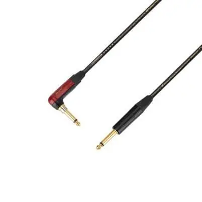 Adam Hall Cables 5 STAR IPR 0900 PALMER® CABLE SILENT - Instrumentenkabel - Palmer® & Neutrik silentPLUG® Winkelklinke x Klinke TS - 9 m Saisonangebot