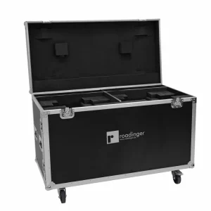 ROADINGER Flightcase 2x DMH-640 mit Rollen Geprüft