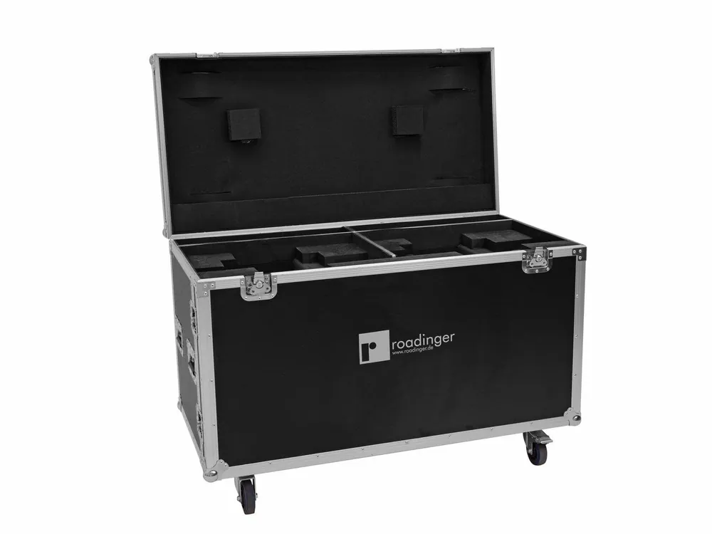 ROADINGER Flightcase 2x DMH-640 mit Rollen Geprüft