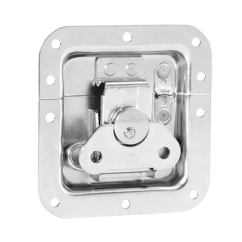 Adam Hall Hardware 17295 SP - Butterfly Verschluss mittel gefedert ungekröpft 9 mm tief mit Öse Zertifiziert